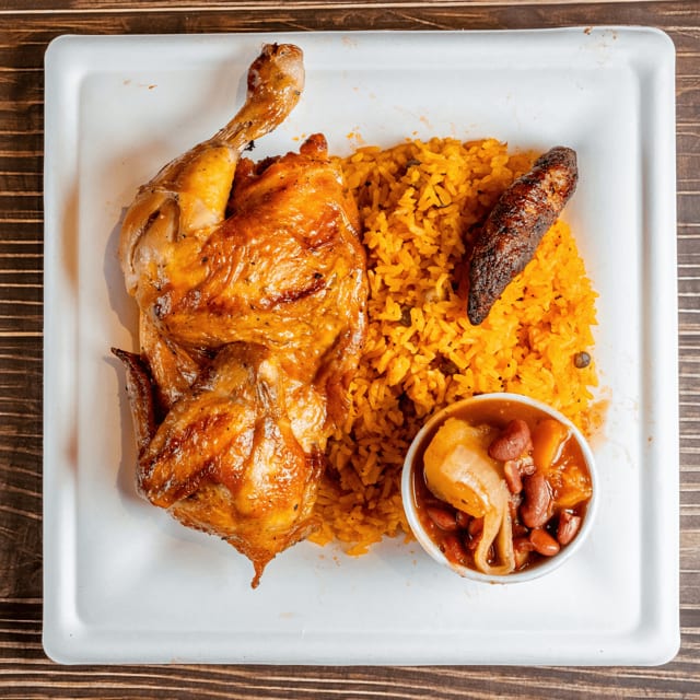 Rotisserie Chicken Plate.