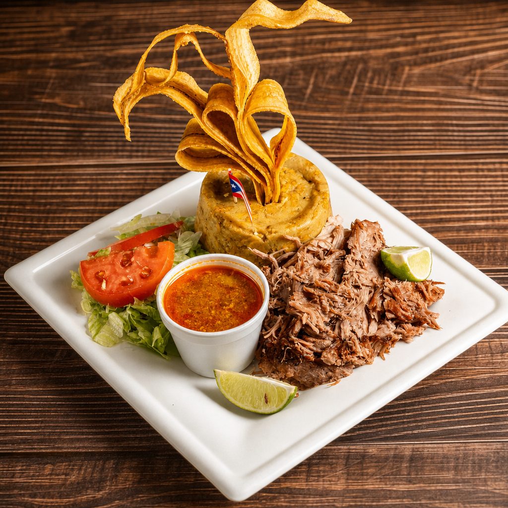 Roast Pork (Pernil) Mofongo.