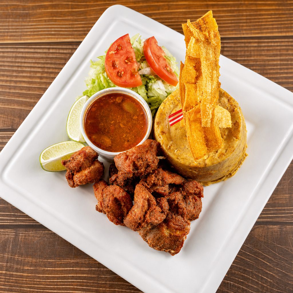 Chicharron De Pollo Mofongo.