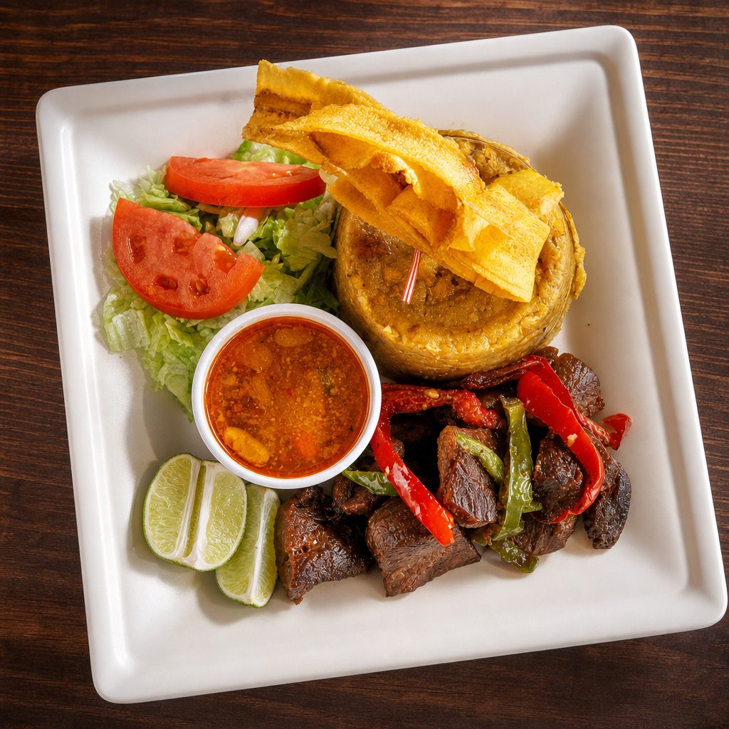 Fried Pork Mofongo.