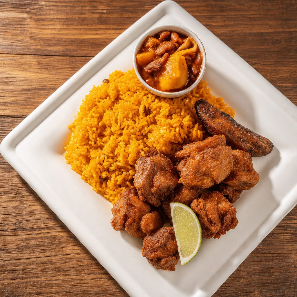 Chicharron De Pollo Plate (Fried Chicken).