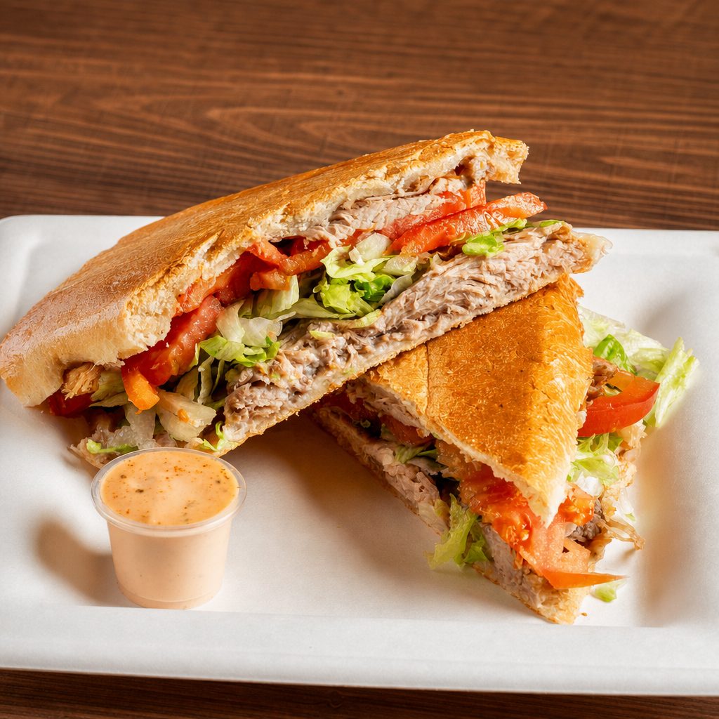 Roast Pork / Pernil Sandwich.