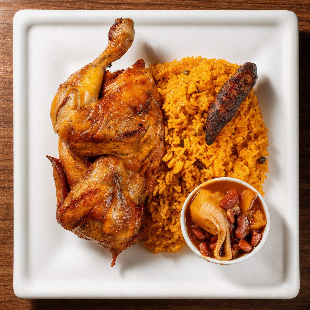 Rotisserie Chicken Plate.